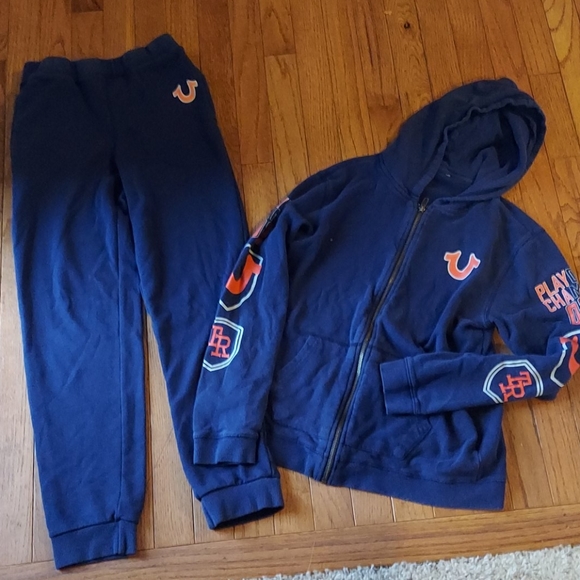 boy true religion sweat suit